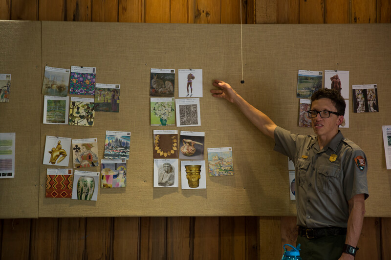 A park ranger makes a presentation